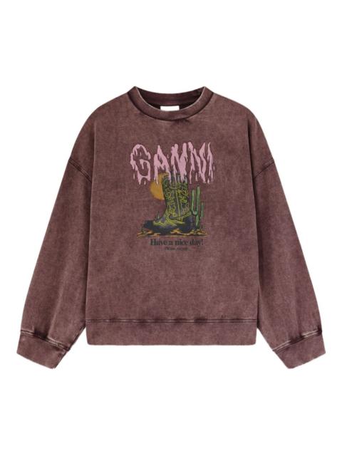 graphic-print sweatshirt