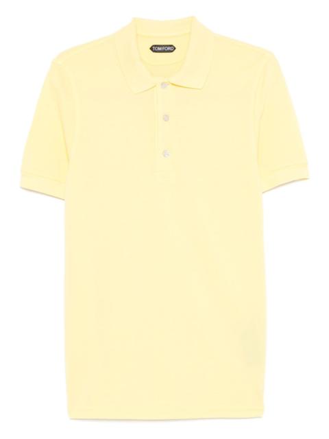 buttoned polo shirt