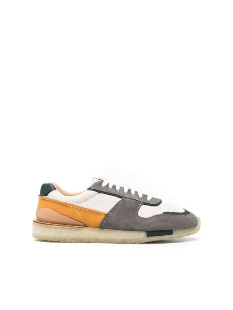 panelled suede sneakers