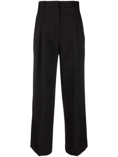 high-waisted wide-leg trousers