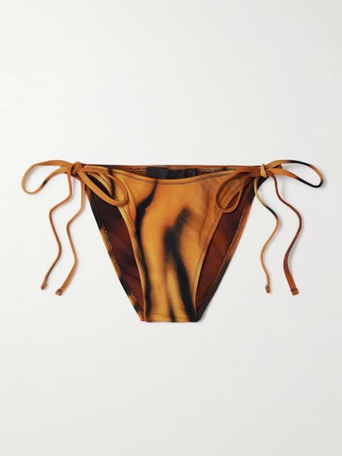 + Roberto Cavalli Signature Swim Dipped Tie Bottom - Tiger Face Multi