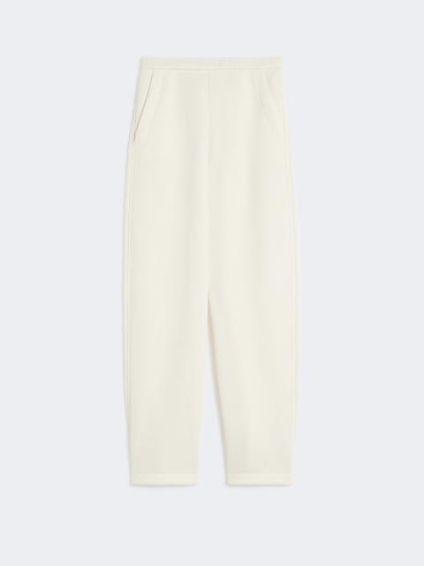 Cotton fleece trousers - IVORY