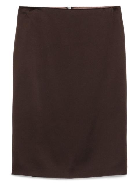 silk pencil skirt