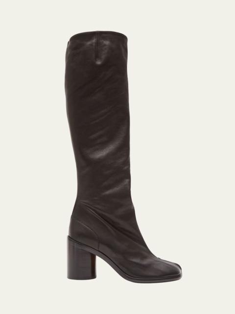 Tabi Leather Knee-High Boots