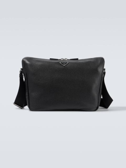 Leather shoulder bag