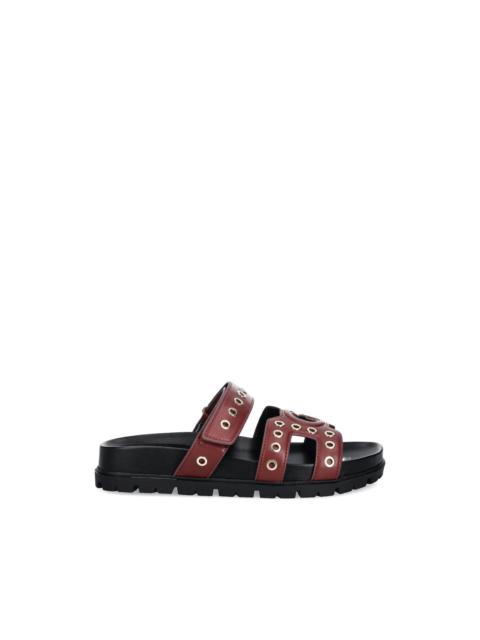 Fashie eyelet-detail sandals