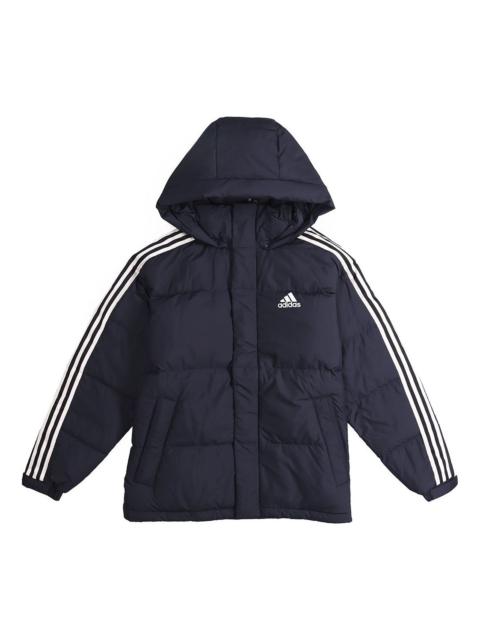 adidas 3ST Puff Down Outdoor protection against cold Stay Warm hooded down Jacket Blue EH3973