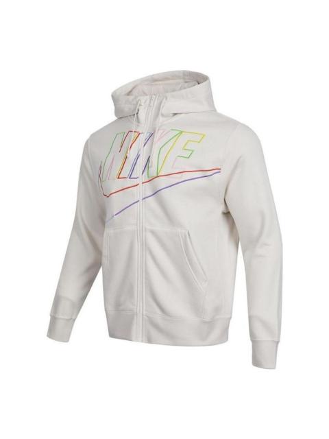 Nike Club Fleece Logo Jacket 'White' DX0536-030