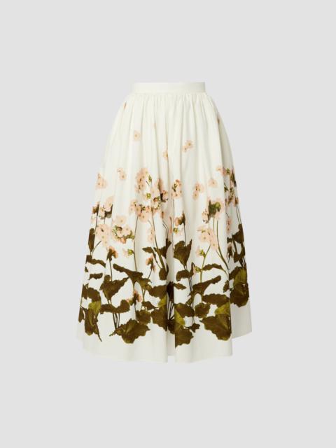 GATHERED MIDI SKIRT