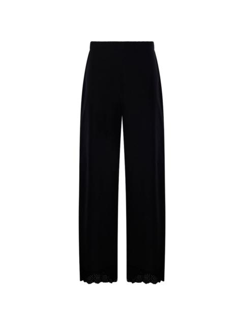 elasticated-waistband trousers