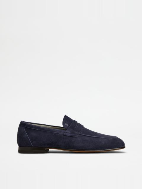 LOAFERS IN SUEDE - BLUE
