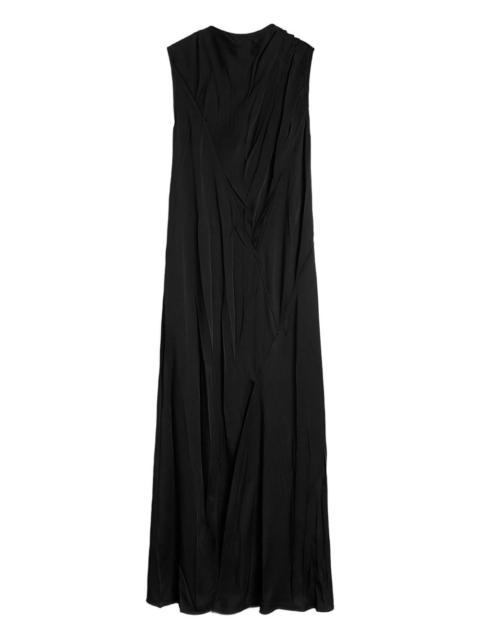 satin maxi dress