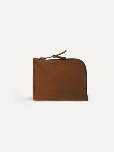 AS ZIPPERED PURSE / M  -  AMBER BROWN