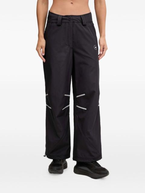 zip-detail track pants