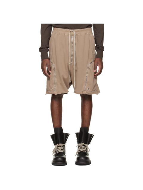 Taupe Temple Bauhaus Pods Shorts