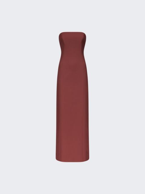 Shilo Bustier Maxi Dress Burgundy