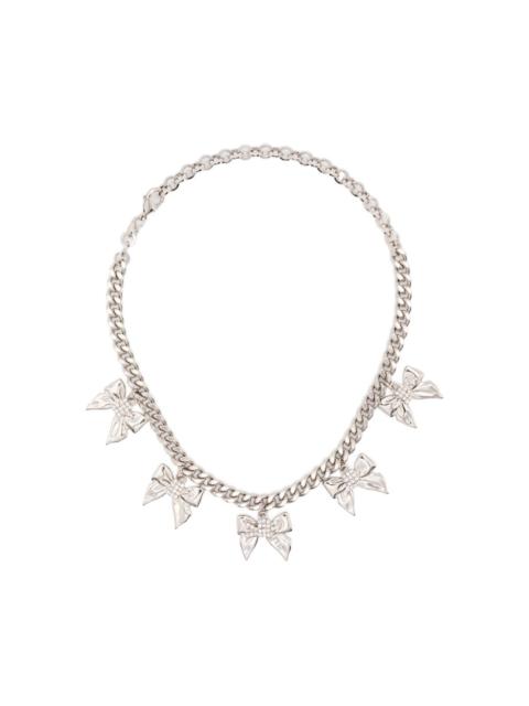 bow-embellished necklace