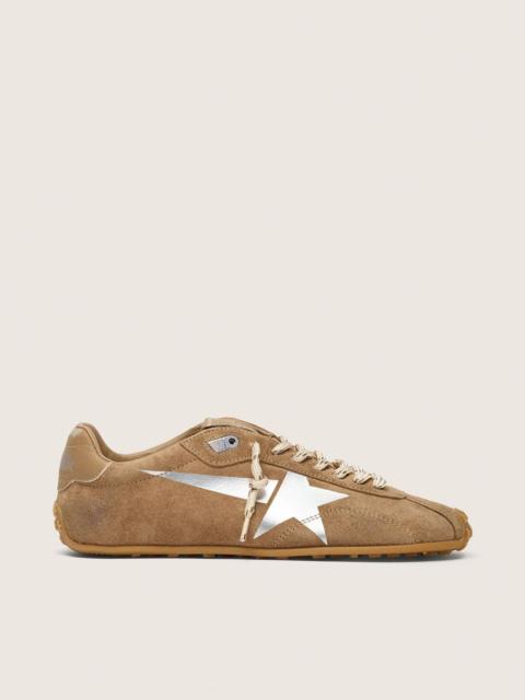 Women's Marathon Speed with tobacco suede upper and silver star