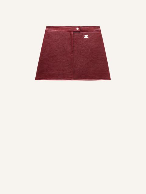 REEDITION VINYL MINI SKIRT