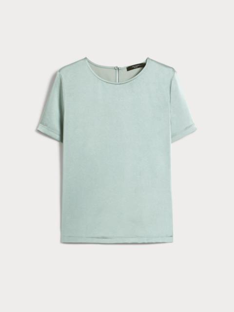 GILBERT Satin and jersey T-shirt