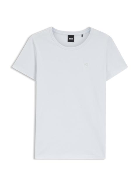 COTTON-JERSEY SLIM-FIT T-SHIRT WITH DOUBLE B MONOGRAM