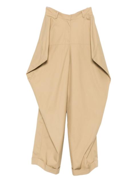triangle-shaped organic-cotton trousers
