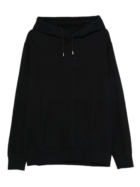 embroidered-logo cotton hoodie
