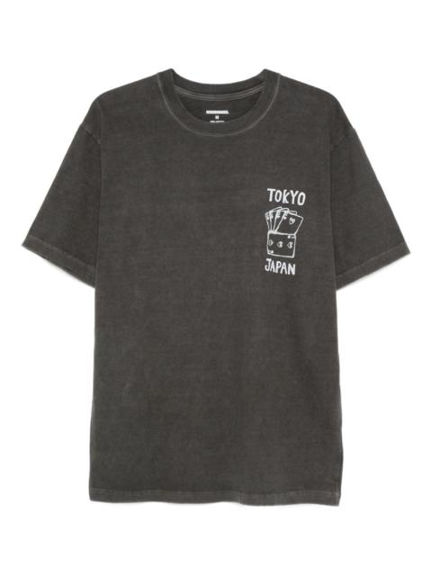 graphic-print round-neck T-shirt