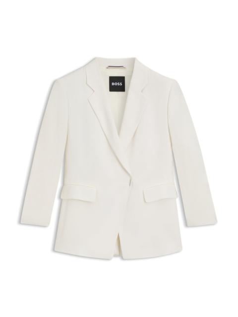 SLIM-FIT BLAZER WITH PRESS-STUD CLOSURE