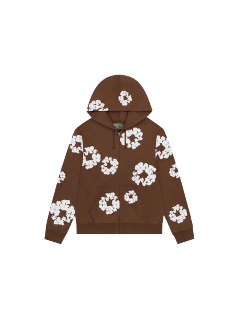 Denim Tears Cotton Wreath Zip Hoodie Brown