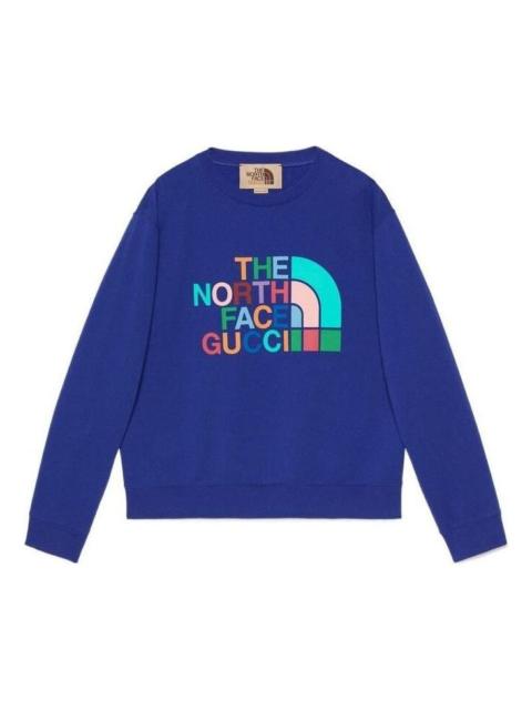 Gucci x The North Face Sweatshirt 'Blue' 626990-XJDTY-4120