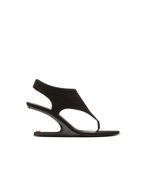 No Wedge suede sandals