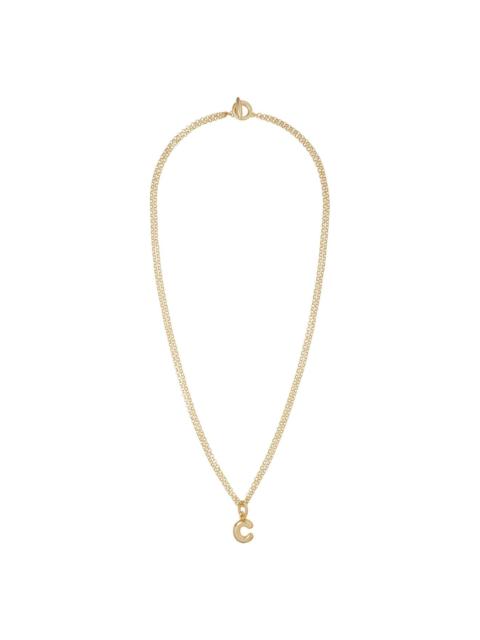 Puffy Initial necklace