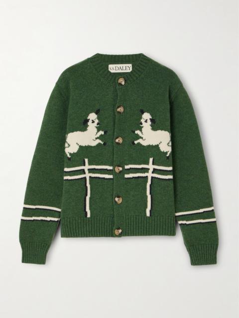 Cyril Intarsia Wool Cardigan