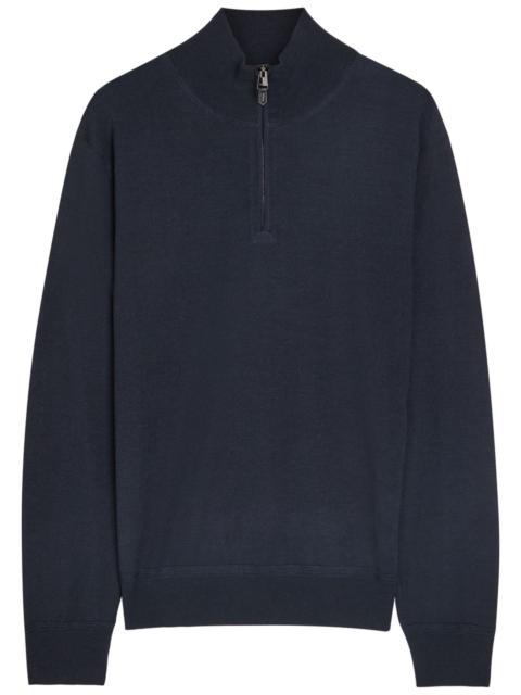 Canali Half-zip Wool-blend Jumper
