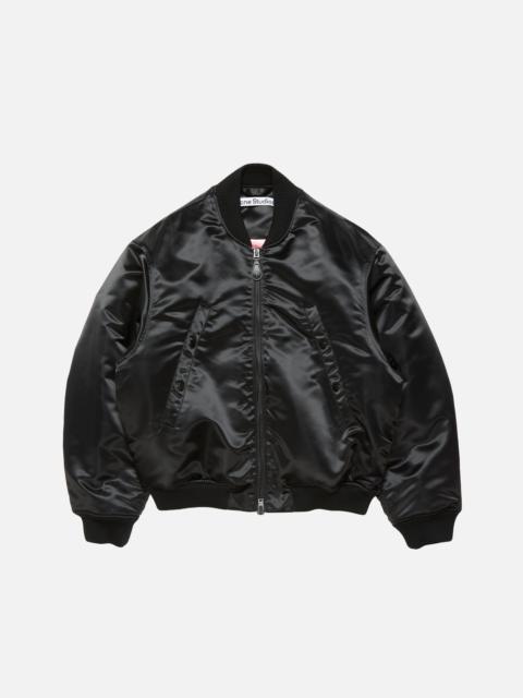 Logo bomber jacket - Black