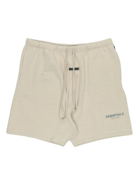 Fear of God Essentials FW21 Fleece Sweat Shorts Beige FOG-FW21-120