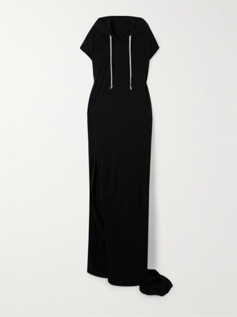 Edfu Hooded Cotton-jersey Maxi Dress