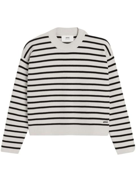 horizontal-stripe jumper