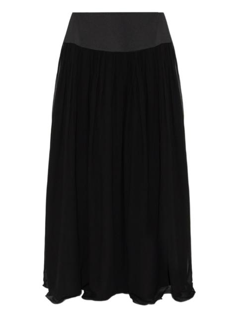 Solene gathered maxi skirt