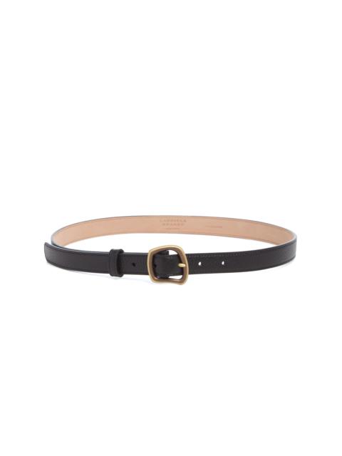 Small Simone Belt in Black Textured Leather