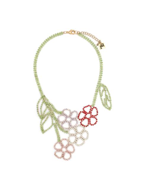 floral-motif necklace
