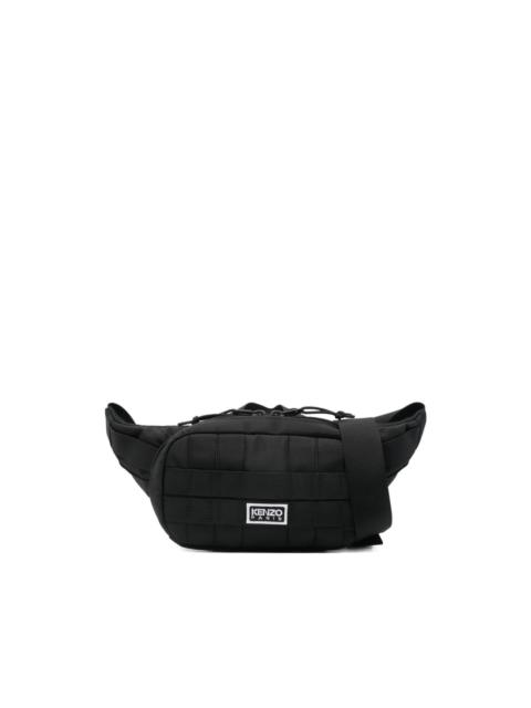 logo-lettering belt bag