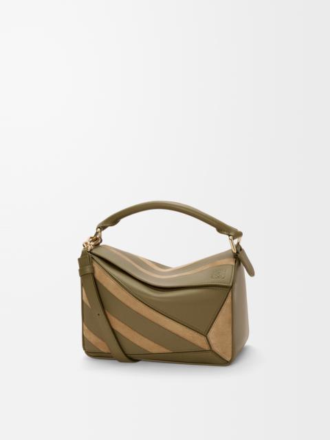 Small Puzzle bag in classic calfskin and suede