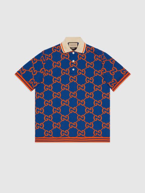 GG cotton jacquard polo T-shirt