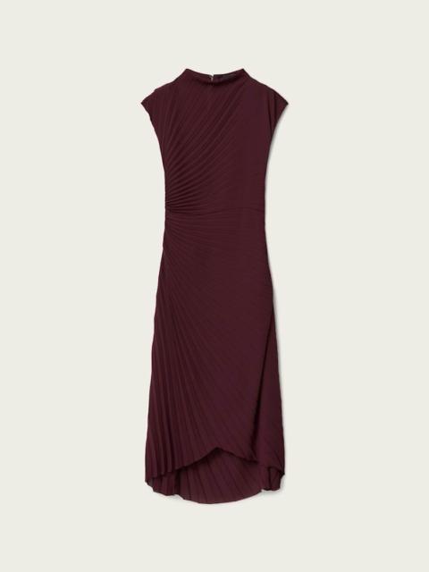 RAYANNA PLEATED MIDI DRESS