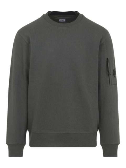 zip-pocket crew-neck sweatshirt