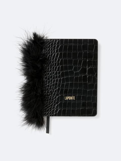 Notebook with Marabou Feathers