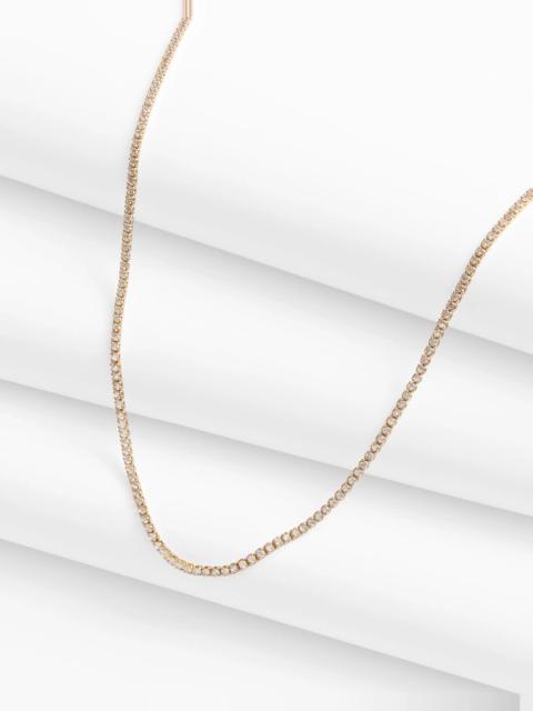 Demi-Fine Crystal Tennis Necklace