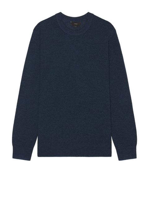 Two Tone Merino Mesh Sweater